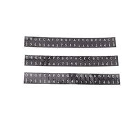 Yinhing 3Pcs Kalimba Keys Stickers With 17 Key Musical Note Labels for Thumb Piano Colorful Staff Decorations Easy Identification And Fun Learning for Music Enthusiasts And Beginners (Black)