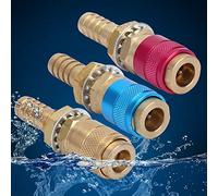 Yinhing 3Pcs M10 Red Yellow and Blue Cooled Gas Adapter Quick Connector Fitting Set for TIG Welding High Performance Welding Accessories for Efficient Work
