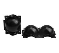 Yinhing 3pcs Plant Rooting Sphere Innovative Plant Breeding Crate with Size Automatic Buckle Flexible Observation Gate for Efficient Growth (Black)