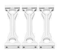 Yinhing 3Pcs Premium Aluminum Alloy Middle Chassis Mount for /14 Remote Control Trac Tor Truck Lightweight Upgrade for Enhanced Performance And Stability In Adventures (Silver)