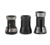 Yinhing 3PCS Woodworking Chuck Adapter Set High Speed Steel 6mm 6.35mm 8mm Collet Chucks for Engraving and Milling Machines and High