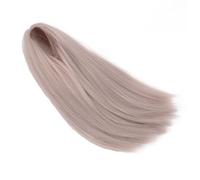 Yinhing /4 Doll Wig for 7 8in Jointed Dolls Soft High Temperature Silk Straight Hair DIY Styling Wig in Blue for Collection and (Light Gray Pink)