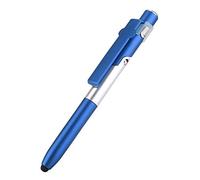 Yinhing 4 in LED Capacitive Ballpoint Pen for Tablet Smartphone Blue Stylus with Mobile Phone Holder Flashlight Function (Blue)