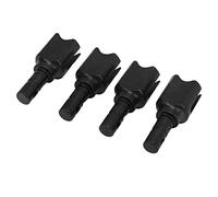 Yinhing 4 Pcs High Strength Steel RC Differential Connector Cup Set Accurate Size for /7/8 Scale Trucks Premium Quality Differential Components Silver Finish for Enhanced Performance (Black)