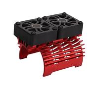 Yinhing 40-42mm Brushless Motor Cooling Fan Fan Heatsink for /8 RC Car High Performance Aluminum Alloy Plastic Material Efficient Heat Dissipation for RC Brushless Motors (Red)
