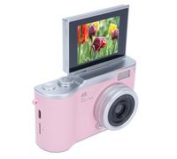 Yinhing 48MP Digital Camera 18X Digital Zoom 1080P Video with 2.4" Flip Screen & LED Fill Light for Photography Vlogging and Selfies (Pink)