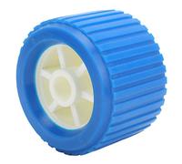 Yinhing 4PCS Ribbed Wobble Roller Boat Trailer Roller Marine Roller 108x75x19mm Blue PP High Temp for Boat Yacht Trailer
