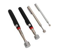 Yinhing 4PCS Telescoping Magnetic Pickup Tool Set Stainless Steel Length Compact Design with LED Lights for Mechanics Repairs