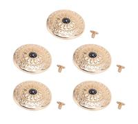 Yinhing 5 Sets Screw Back Button Rivet Buttons Zinc Alloy 30mm Gold Color Chrysanthemum Pattern Black Turquoise Cap Retro Decorative with 4.5mm Screw