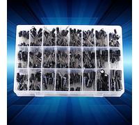 Yinhing 500pcs Aluminum Electrolytic Capacitor Assorted Kit 24 Values From 0.1uF to 1000uF for Electronics Projects Radial Capacitors in Organized Storage Case