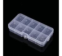 Yinhing 500pcs Carbon Steel Fishing Hooks Kit Assorted Sizes 3 12 with Tackle Box Barbed Hooks for Freshwater Saltwater High Tensile Strength