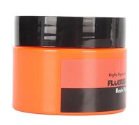 Yinhing 50G Fluorescent Color Pigment Paste High Concentration Highly Pigmented for DIY Art Projects Bright Fluorescent Paint for Crafts Coating and Designs (Orange)
