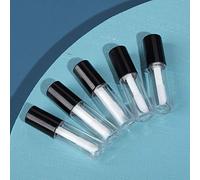 Yinhing 50pcs 1.2ml Mini Lip Gloss Tubes Empty Lip Gloss Containers Transparent Proof DIY Lipstick Bottles For Oil Dye Fluid Plastic Small Size Easy To Carry