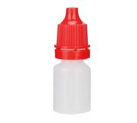Yinhing 50pcs 5ml Portable Empty Eye Drops Bottle Small Liquid Dropper Bottle with Rotational Buckle for Eye Care PE Material Multiple Colors (Red)
