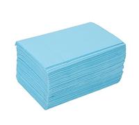 Yinhing 50pcs Disposable Tablecloth Nail Art Table Mats for Clinic Beauty Salon Large Size 33.5x45cm Double Layer Wood Pulp Single Use Easy to Use (Blue)