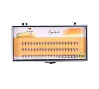 Yinhing 60pcs Volume False Eyelash Fans 3D Knot Free Eyelash Extensions Short Thin Base with C Curl for Lash Volume Technique (6mm)