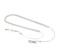 Yinhing 6m Bird Bite Flying Training Rope Leash Kits Made of Plastic with U Shackle Lightweight Portable Design Random Colors (4.5MM+6M flying rope)
