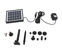 Yinhing 6V .5W Solar with 6 Versatile Modes 160L/h Rate 50cm Lifting Height Complete with 8 Interchangeable Nozzles for Outdoor Fountain Decor