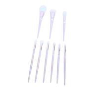 Yinhing 9pcs Makeup Brushes Set Colorful Professional Cosmetic Brushes with 0.05mm Nano Hair for Soft Makeup Application with Light Purple Aluminum Tube