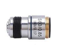 Yinhing Achromatic Microscope Objective Lens High Definition Biological High Magnification /0.65 Ideal for Laboratory Research Educational Use and Advanced Scientific Studies (S60/0.85)