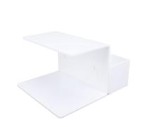 Yinhing Acrylic Eyelash Extension Pillow Shelf Stand Premium for Eyelash Salons Convenient U Shaped Pillow Holder with Compartments and Holes Essential Tool for Lash Artists (White)