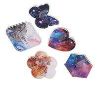 Yinhing Acrylic Nail Tip Stand Nail Art Practice Holder Gel Polish Display Manicure Tool for Salon Artists Beginners 5pcs Colorful