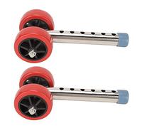 Yinhing Adjustable Height Walker Wheels Replacement Walker Wheels Height Adjustable with Non Marking Rubber Sport and Ski Glides for Standard Walkers