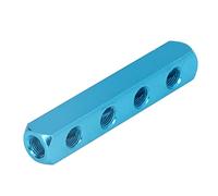 Yinhing AL 7 Pneumatic Manifold Block Splitter Pure Aluminum Distribution Manifold for Automation Auto Repair Industrial Equipment (AL-4)
