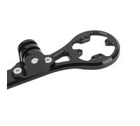 Yinhing Aluminum Alloy Cycling Computer Mount Front Handlebar Bracket with 4 Adapters for Wahoo Stages Hammerhead Action Cameras