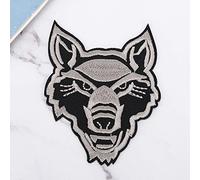 Yinhing Artic Animal Patches Iron On Patches WOL 6pcs Cute Wolf Cub Patch Gray Wolf Iron On Applique for Clothing DIY T Shirt Bag and Accessories (Gray Head)