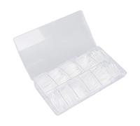 Yinhing Artificial Ballet Nail Tips 500 Pcs Transparent Fake Nail Extensions Easy to Apply for Acrylic Gel and Dipping Powder Nails for Salons and DIY Art