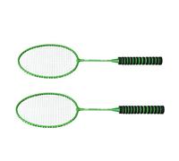 Yinhing Badminton Racket Set Split Type Soft Nylon Handle Shock Proof Iron Alloy Double Badminton Rackets for Kids Lightweight and for Boys Girls