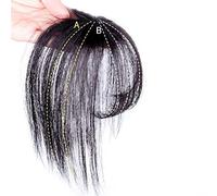 Yinhing Bangs Hair Topper Fringe Hair 3D See Through Bangs with Seamless Thin Neat for Alopecia Thinning Female Baldness (Black)