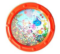 Yinhing Bead 10In Orange Plastic Educational Percussion Instrument for And Adults Sounds for Relaxation And Learning Ideal for Music And Classroom Activities (10in Orange) bead