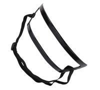 Yinhing Beard Shaping Tool Neck Hair Guide Trimming Stencil with Inbuilt Comb for Clean Symmetric Jaw Cheek Neck Line Works with Any Trimmer or Clipper (Black)