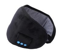 Yinhing Bluetooth Sleep Eye Cover Rechargeable Wireless Music Sleeping with Built in Headphones 3D Light Blocking Design for Travel Home Office Relaxation Soft Breathable (Black)