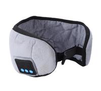 Yinhing Bluetooth Sleep Eye Cover Rechargeable Wireless Music Sleeping with Built in Headphones 3D Light Blocking Design for Travel Home Office Relaxation Soft Breathable (Gray)