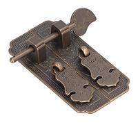 Yinhing Brass Cabinet Faceplate Handle Retro Chinese Auspicious Pattern for Wardrobes Dressers Easy Installation