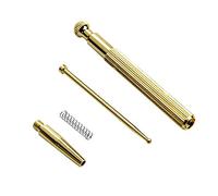 Yinhing Brass Ear Acupuncture Point Probe Acupuncture Pen Massage Tool Professional Precision Acupoint Device for Home and Clinic Use 12.5cm 35grams (As Shown)