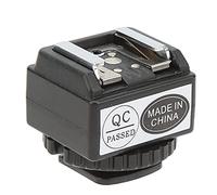 Yinhing C N2 Flash Hot Shoe Mount Adapter for Camera with PC Sync Port Hot Shoe Converter for Flashes