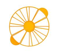 Yinhing Cake Portion Marker Food Grade Round Cake Divider 10/12 Equal Portion Cutter Ergonomic Baking Tool for Mousse and Cheese Yellow 126g (Yellow 126g/4.4oz（280）)