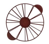 Yinhing Cake Portion Marker Food Grade Round Cake Divider 10/12 Equal Portion Cutter Ergonomic Baking Tool for Mousse and Cheese Yellow 126g (Dark Red (Brown) 126g/4.4oz（280）)