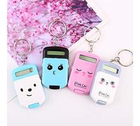 Yinhing Calculator, Mini Calculator with Keychain 8-Digits Arithmetic for Children, Students, Friends (Black)