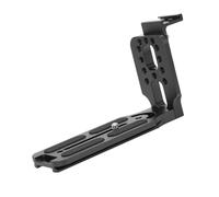 Yinhing Camera L Bracket Mount L Shape Plate Wit Shape Arrow Storage Case Plate with Hot Shoe Mount for SLR Cameras Metal Arrow Storage Case for Hydraulic Ballhead Ideal for Photography an (Black)
