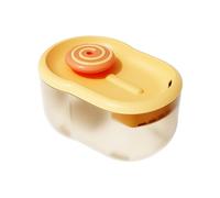 Yinhing Cat Fountain Au Tomatic Circulating Pet Dispenser with Low Noise 2.2L Capacity Multi Purpose Filtration System Stylish Green Design for Hydration and Health (Orange)