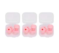 Yinhing Circular Earplugs Silicone Star Shaped Ergonomic Design Reusable Washable Noise Cancelling Earplugs Large Medium Small Pink for Sleeping and Traveling