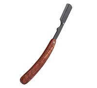 Yinhing Classic Manual Beard Shaver Holder Old Fashioned Folding Beard Shaving Face Grooming Tool with Replaceable Blades Wood Handle for Men Travel Home Use (Hairdressing Knife Holder)