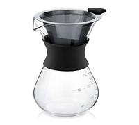 Yinhing Coffee Coffee pour over Maker Gla Manual Hand Drip Maker 400ml Glass Pot with Stainless Steel for Baristas Lovers Easy to Use