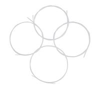 Yinhing Colorful Ukulele Strings Set 4pcs Nylon Uke Replacement Strings for Clear Sound Available in White and Colorful Options (White)