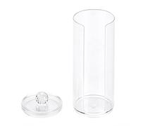 Yinhing Cosmetic Cotton Pad Rounds Holder, Transparent Acrylic Makeup Organizer Round Cosmetic Storage Cotton Pad Dispenser Container Holder Organizer